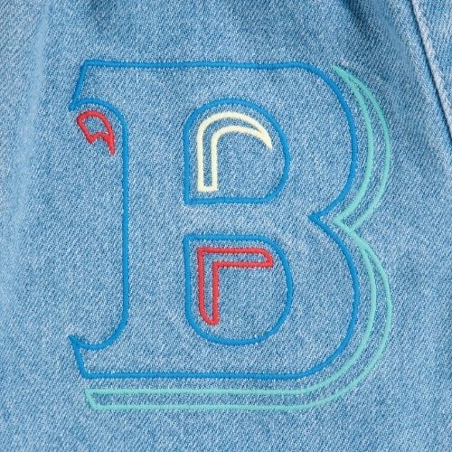 Bobo Choses b.c. embossed denim pants blue-5