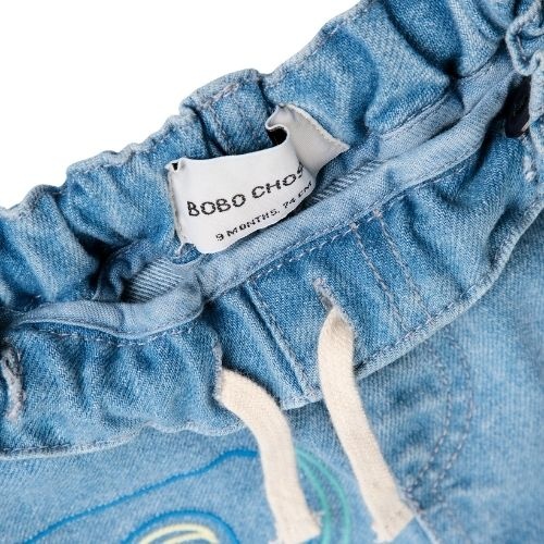 Bobo Choses b.c. embossed denim pants blue-6