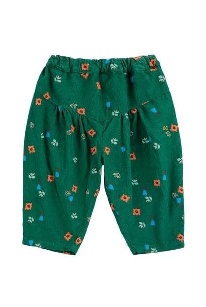 Bobo Choses blossom all over corduroy pants dark green