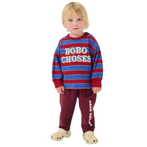 Bobo Choses bobo choses bolder jogging pants burgundy red-2