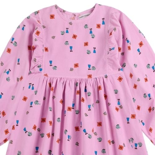 Bobo Choses blossom all over woven dress pink-5