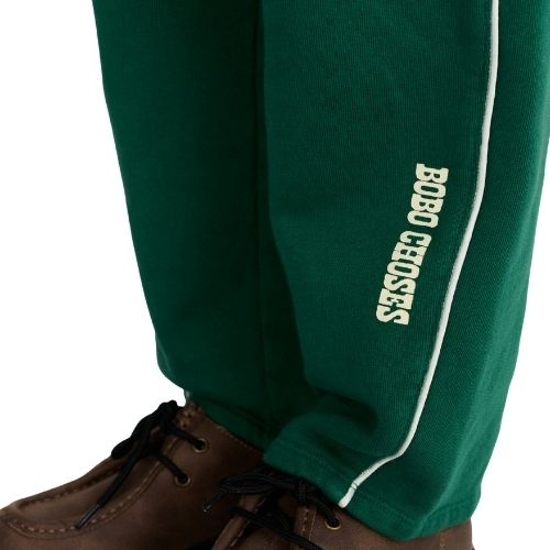 Bobo Choses bobo choses straight jogging pants dark green-2