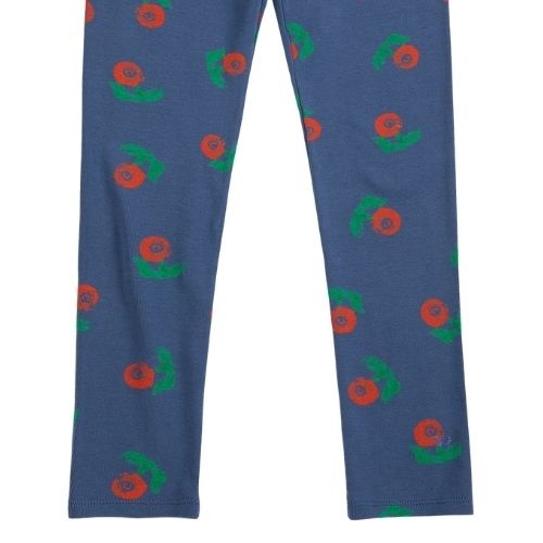Bobo Choses stamp bloom all over leggings navy blue-4