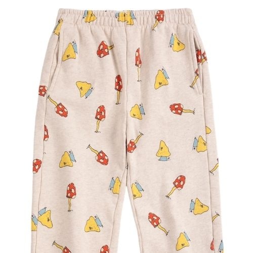Bobo Choses mush monster duo all over jogging pants offwhite-3