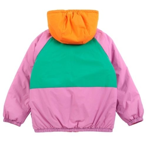 Bobo Choses almost moiré all over reversible anorak fuchsia-7