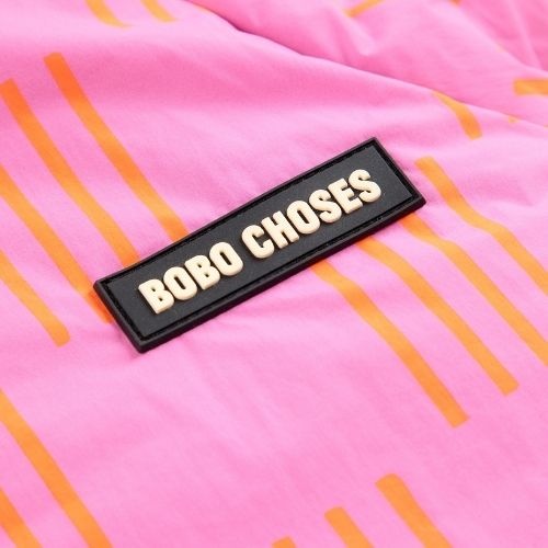 Bobo Choses almost moiré all over reversible anorak fuchsia-8