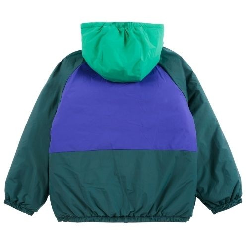 Bobo Choses almost moiré all over reversible anorak navy blue-4