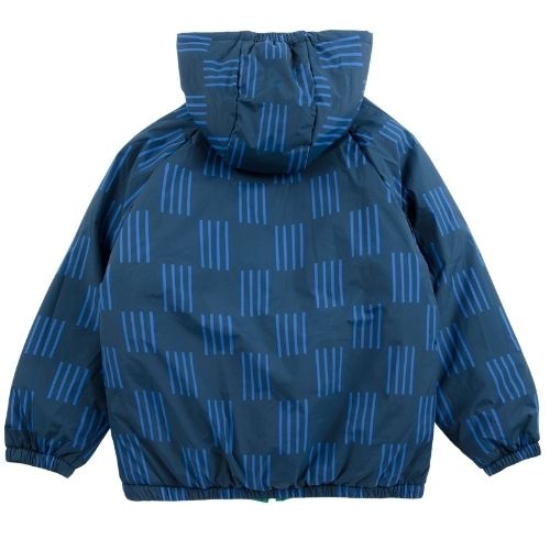 Bobo Choses almost moiré all over reversible anorak navy blue-3