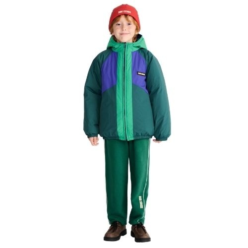 Bobo Choses almost moiré all over reversible anorak navy blue-5