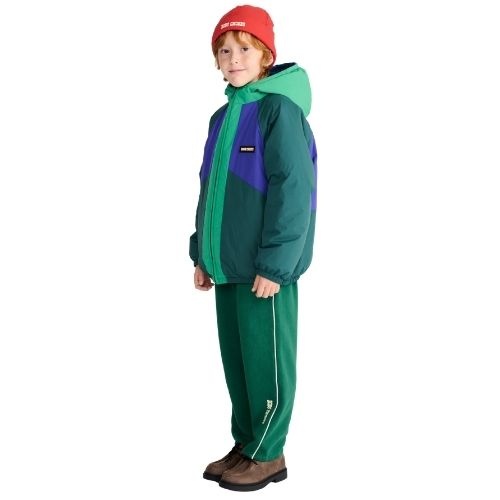 Bobo Choses almost moiré all over reversible anorak navy blue-6