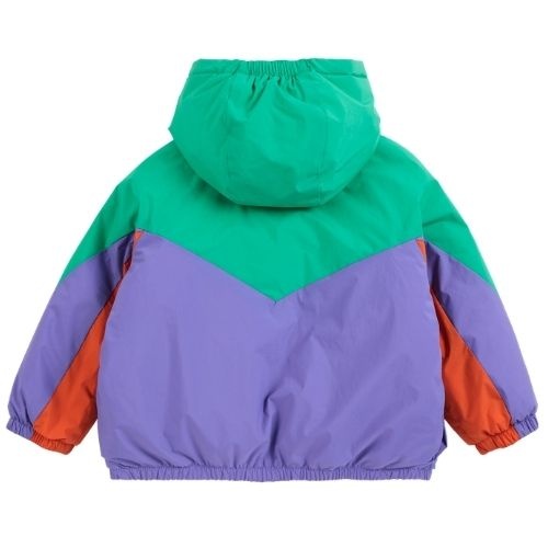 Bobo Choses stamp bloom all over reversible anorak navy blue-4