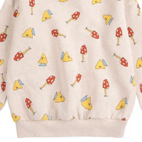 Bobo Choses mush monster duo all over sweatshirt offwhite-5