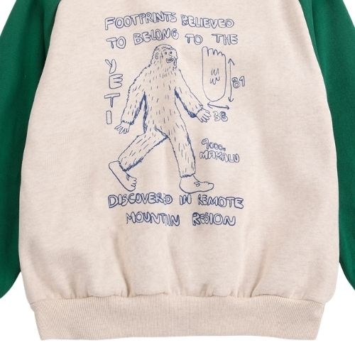 Bobo Choses mr. footish raglan sweatshirt offwhite-4