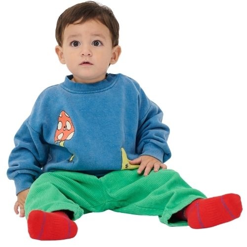 Bobo Choses mush monster duo sweatshirt blue-2
