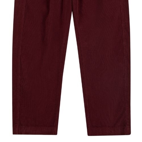 Bobo Choses curious owl corduroy pleated pants burgundy red-5