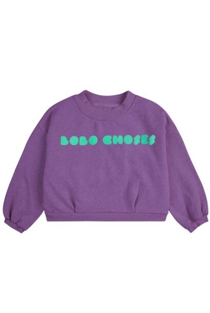 Bobo Choses bobo choses bolder cropped sweatshirt purple
