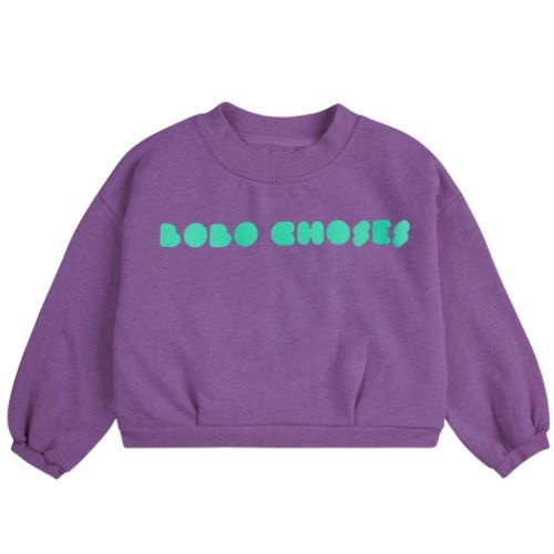 Bobo Choses bobo choses bolder cropped sweatshirt purple-1