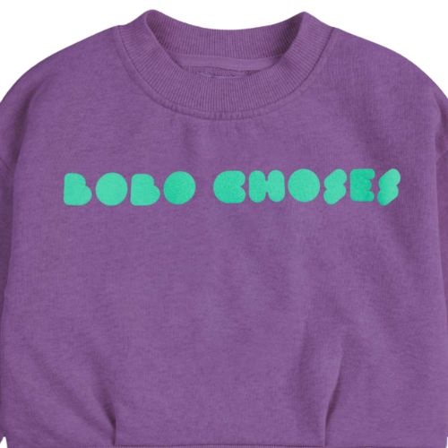Bobo Choses bobo choses bolder cropped sweatshirt purple-2