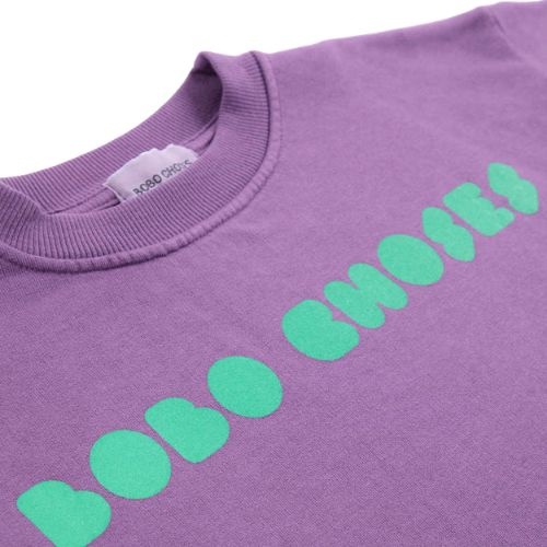 Bobo Choses bobo choses bolder cropped sweatshirt purple-4