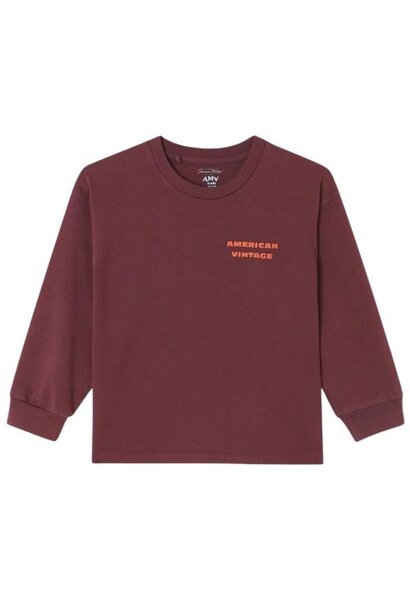 American Vintage t-shirts ml fizvalley aubergine vintage