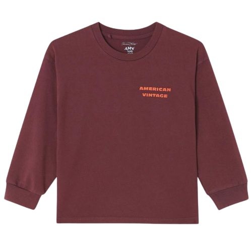 American Vintage t-shirts ml fizvalley aubergine vintage-1