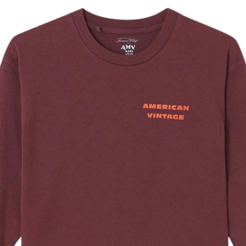 American Vintage t-shirts ml fizvalley aubergine vintage-3