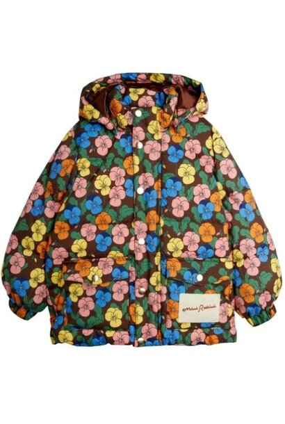 Mini Rodini violas aop heavy puffer multi