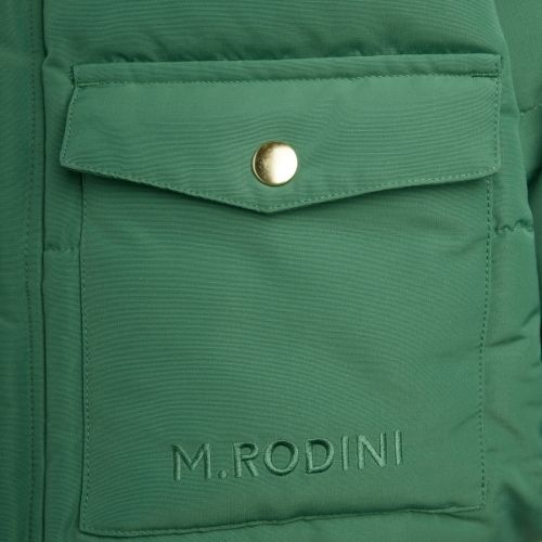 Mini Rodini solid heavy puffer green-7