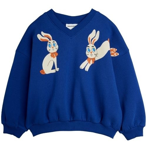 Mini Rodini rabbits sp sweatshirt blue-1