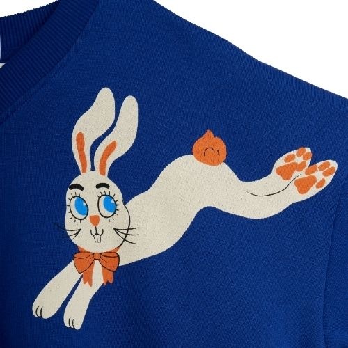 Mini Rodini rabbits sp sweatshirt blue-6