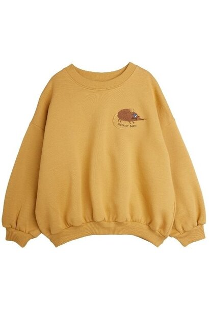 Mini Rodini elephant shrew emb sweatshirt beige