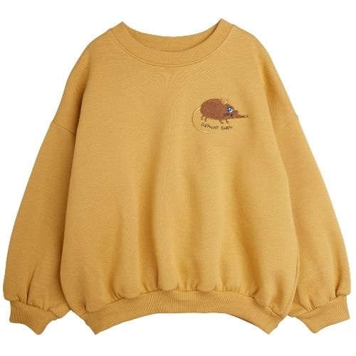 Mini Rodini elephant shrew emb sweatshirt beige-1
