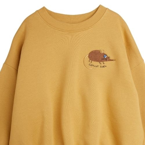 Mini Rodini elephant shrew emb sweatshirt beige-3
