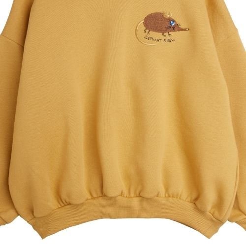 Mini Rodini elephant shrew emb sweatshirt beige-4