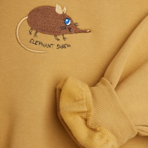Mini Rodini elephant shrew emb sweatshirt beige-7