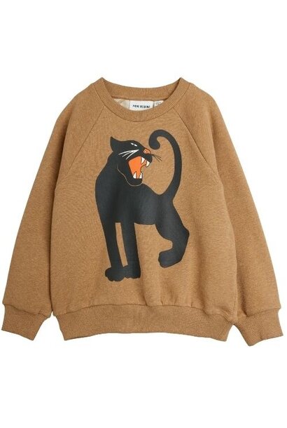 Mini Rodini panther sp melange sweatshirt brown