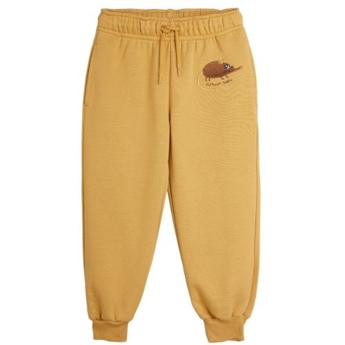 Mini Rodini elephant shrew emb sweatpants beige-1