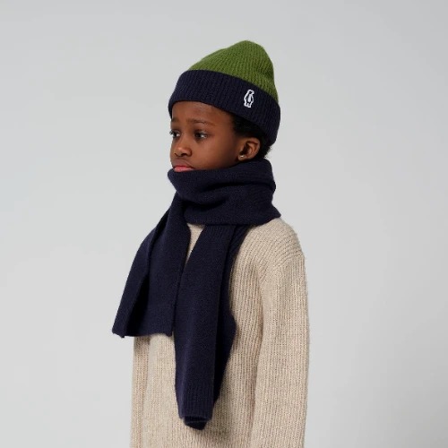 Gosoaky velvet yak deep dark blue - sjaal-3