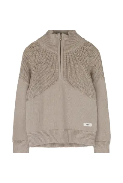 Baje Studio seward sweater taupe light