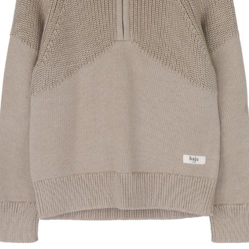 Baje Studio seward sweater taupe light-5