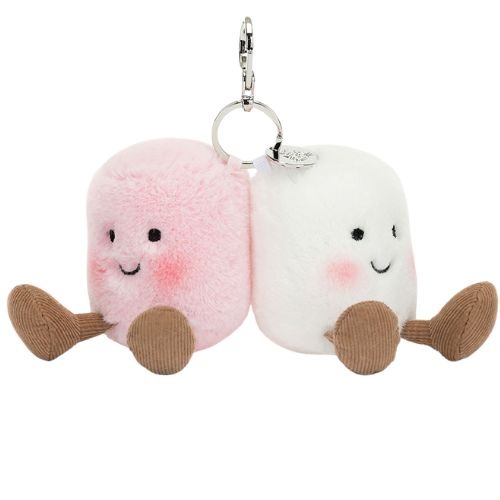 Jellycat amuseables pair of marshmallows bag charm-1
