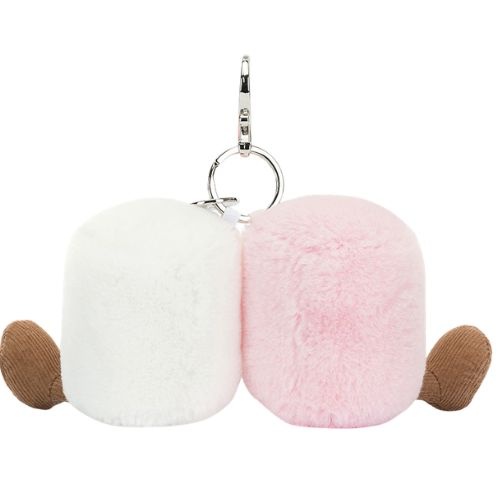 Jellycat amuseables pair of marshmallows bag charm-3