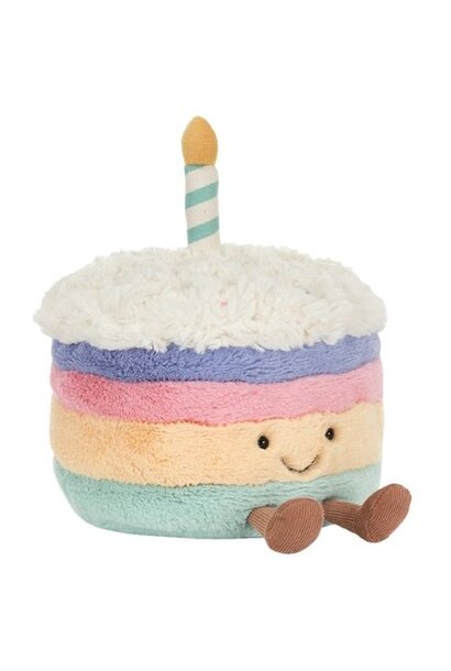 Jellycat amuseables rainbow birthday cake