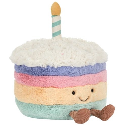 Jellycat amuseables rainbow birthday cake-1
