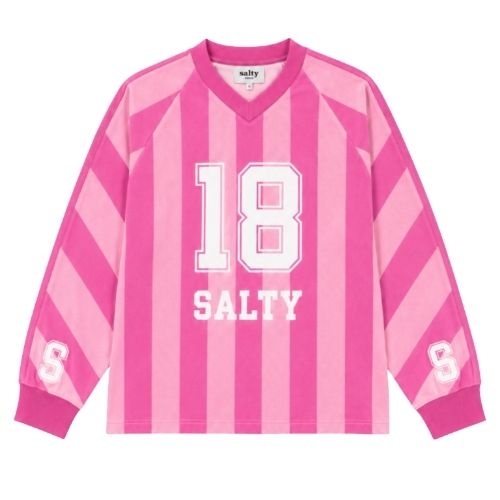 Salty Stitch sport tee stripes pink-1
