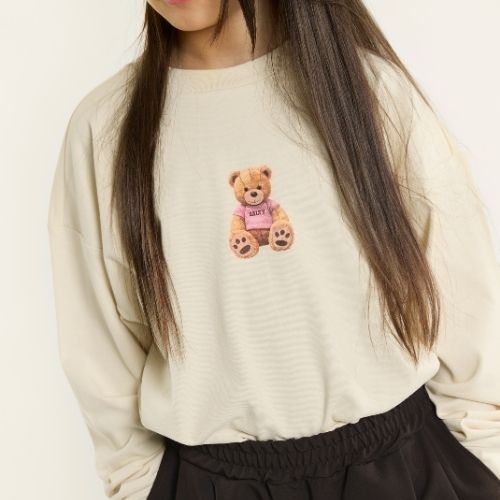 Salty Stitch skater tee teddy beige-4