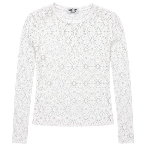 Salty Stitch lace top white-1