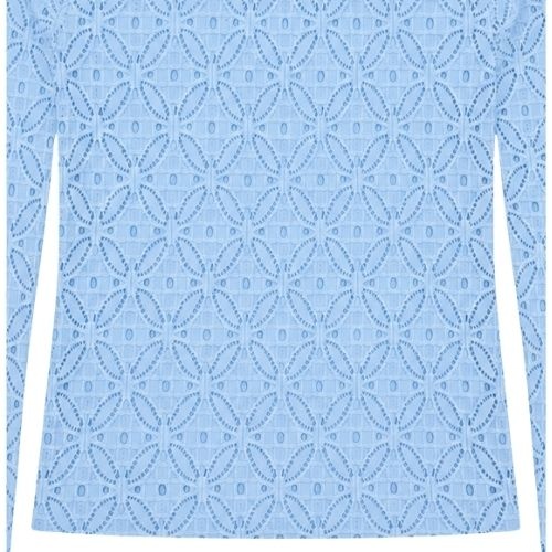 Salty Stitch lace top blue-4