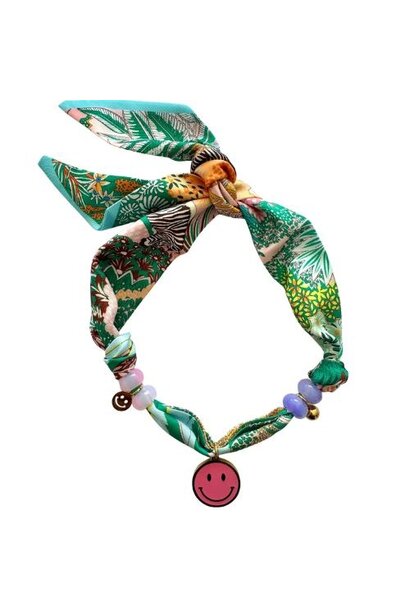 ByMelo bandana ketting smiley