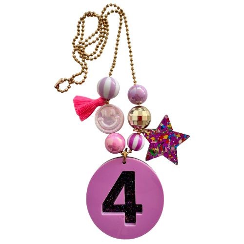 ByMelo verjaardagketting paars/glitter-3